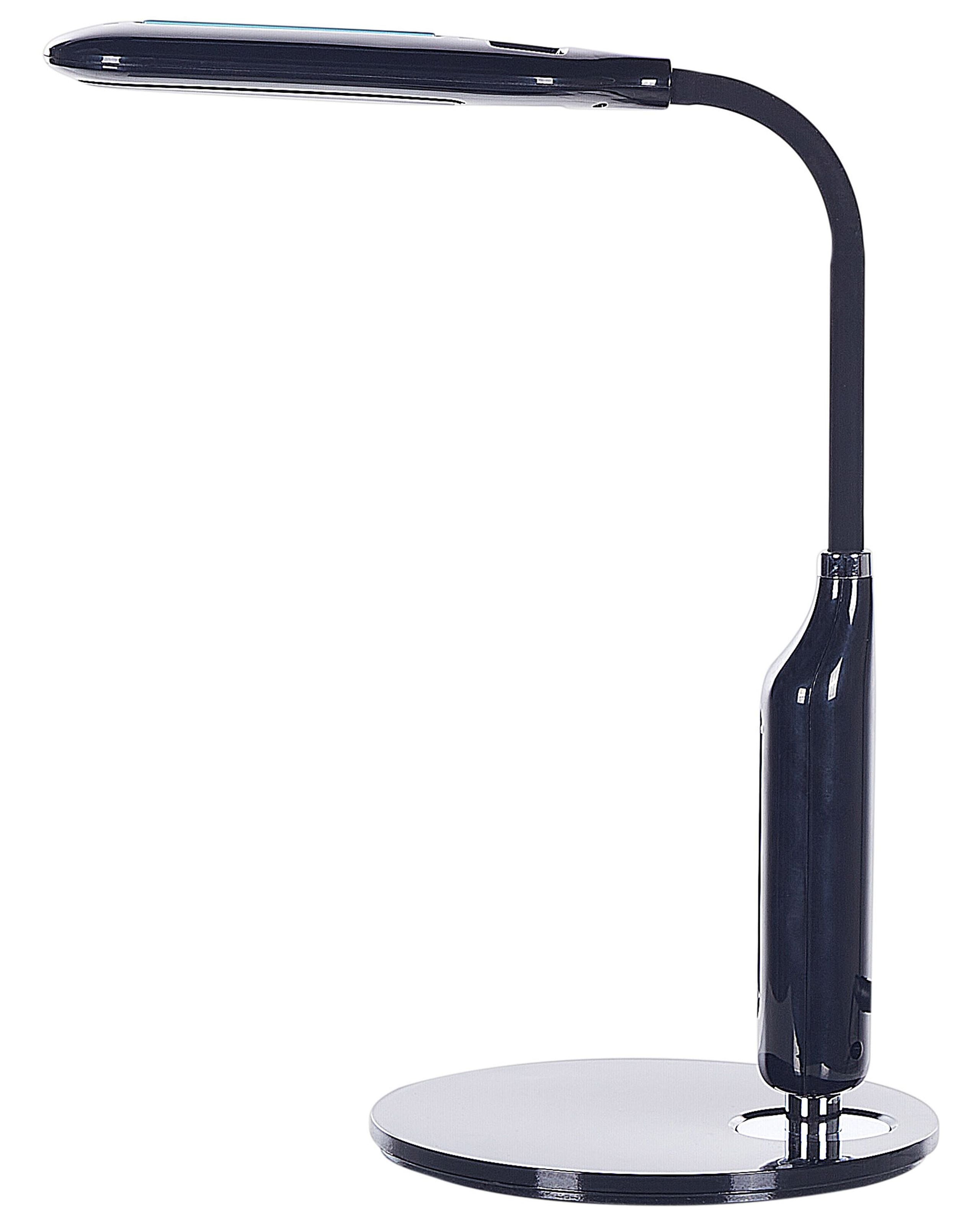 Lámpara LED de escritorio cygnus con regulador de intensidad metal negro