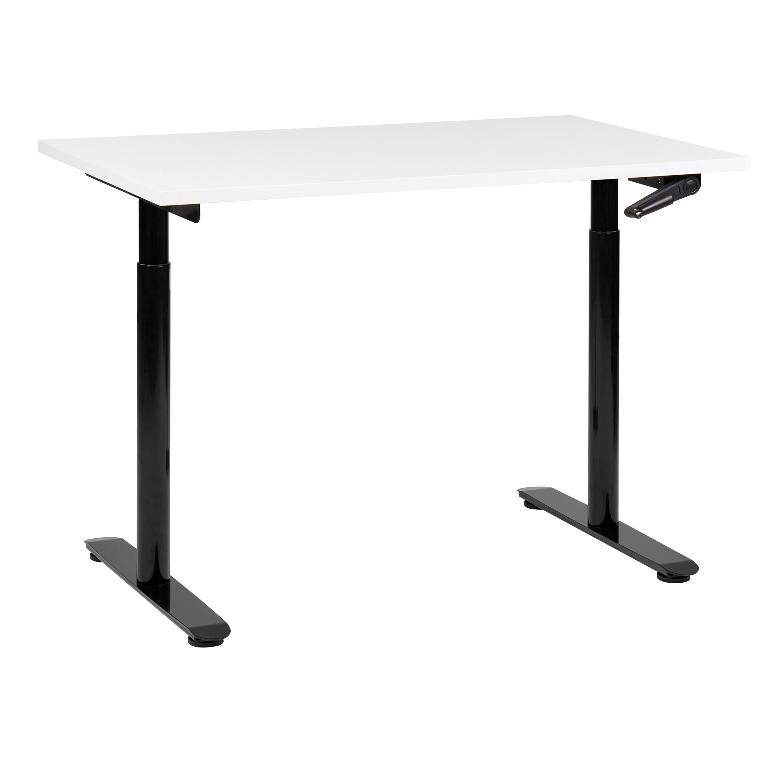 Escritorio de altura regulable manual destinas 120 cm 72 cm blanco/negro