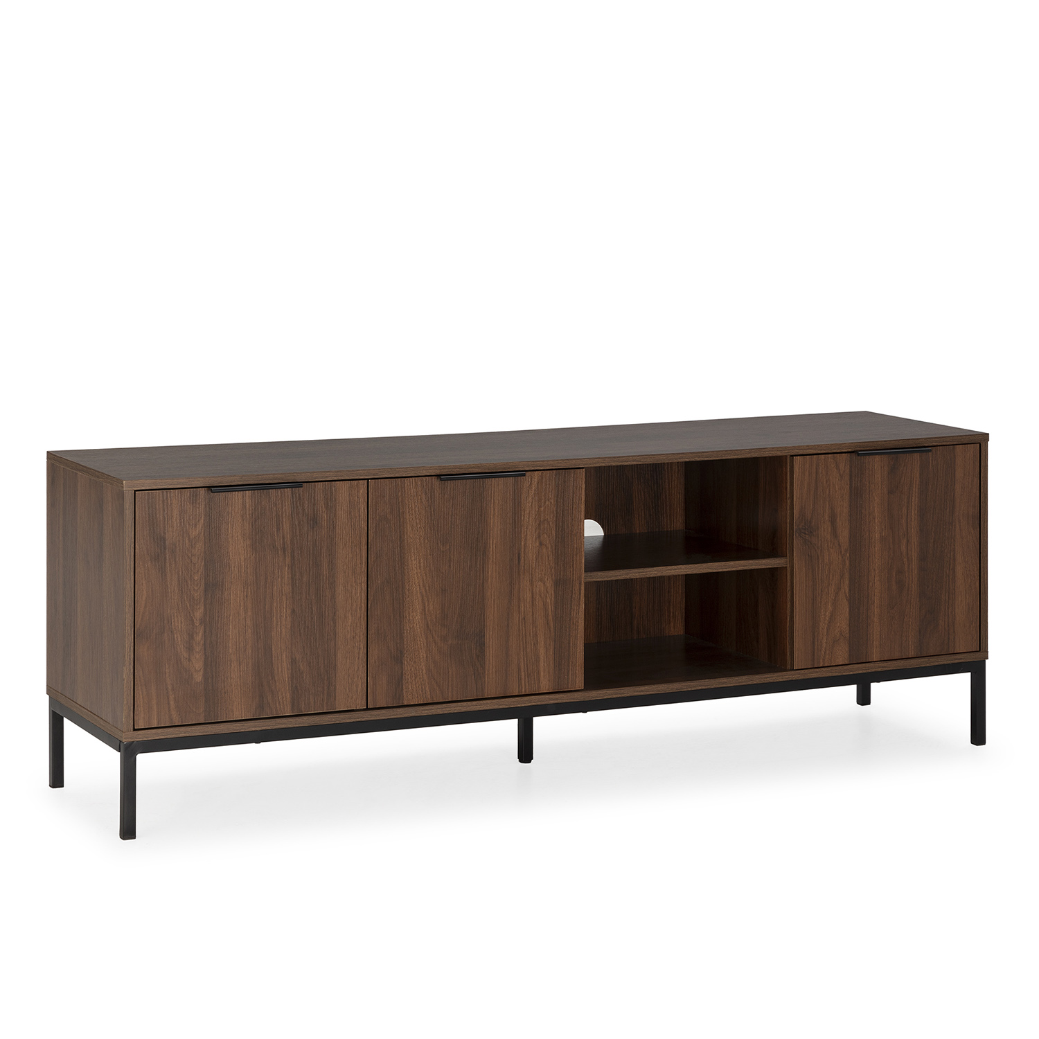 Mueble tv auri 3 puertas color nogal