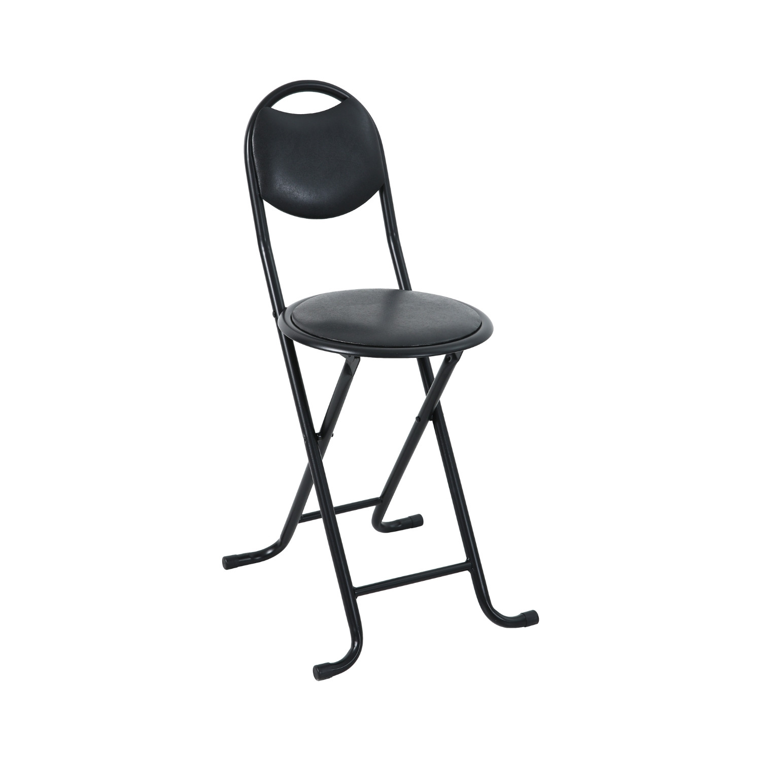 Taburete plegable acolchado basic con respaldo 35x43x73cm 7house