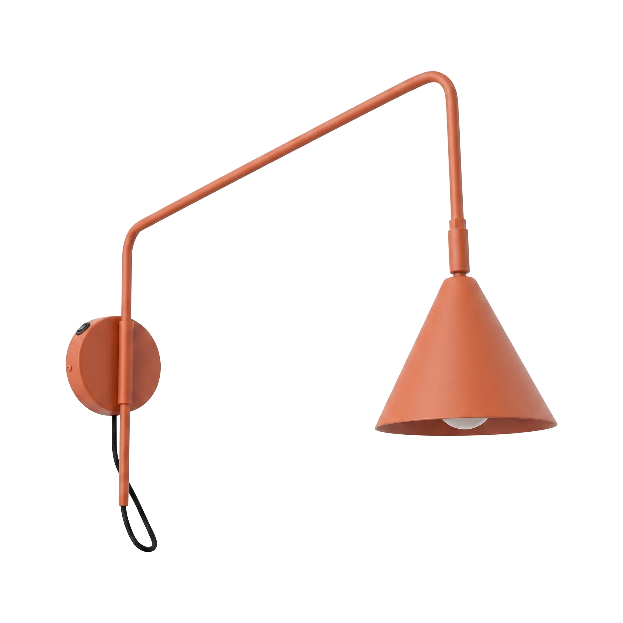 Apliques nox 1 ocre rojo acero 14x30x61cm