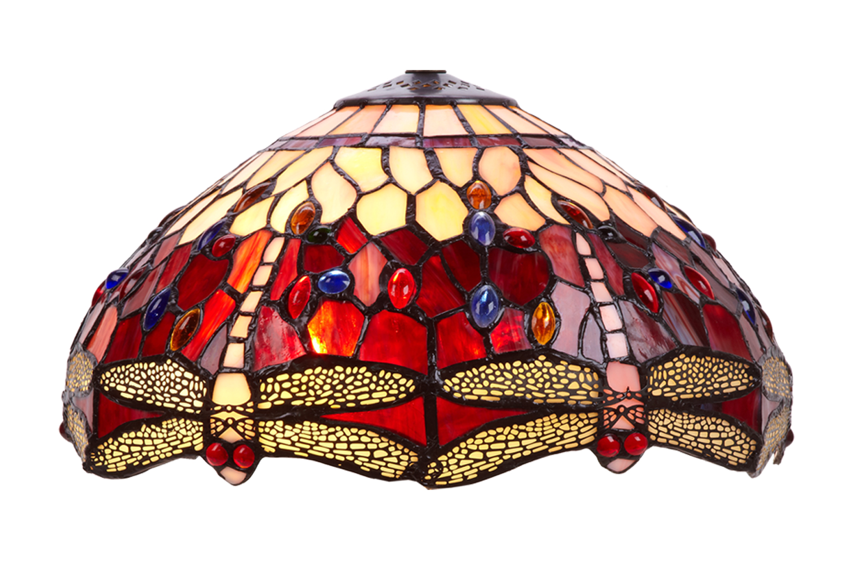 Pantalla lámpara tiffany serie belle rouge ø 40cm