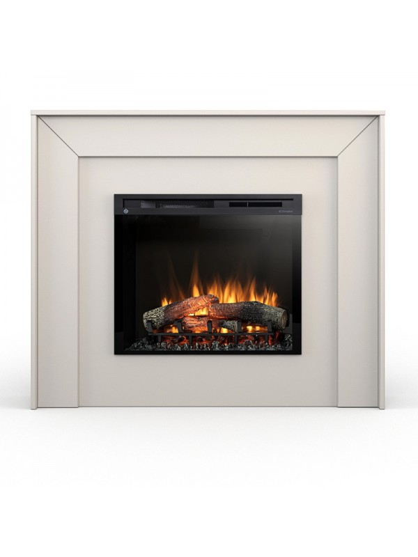 Zuni - chimenea eléctrica independiente con calefacción LED 28" cachemira