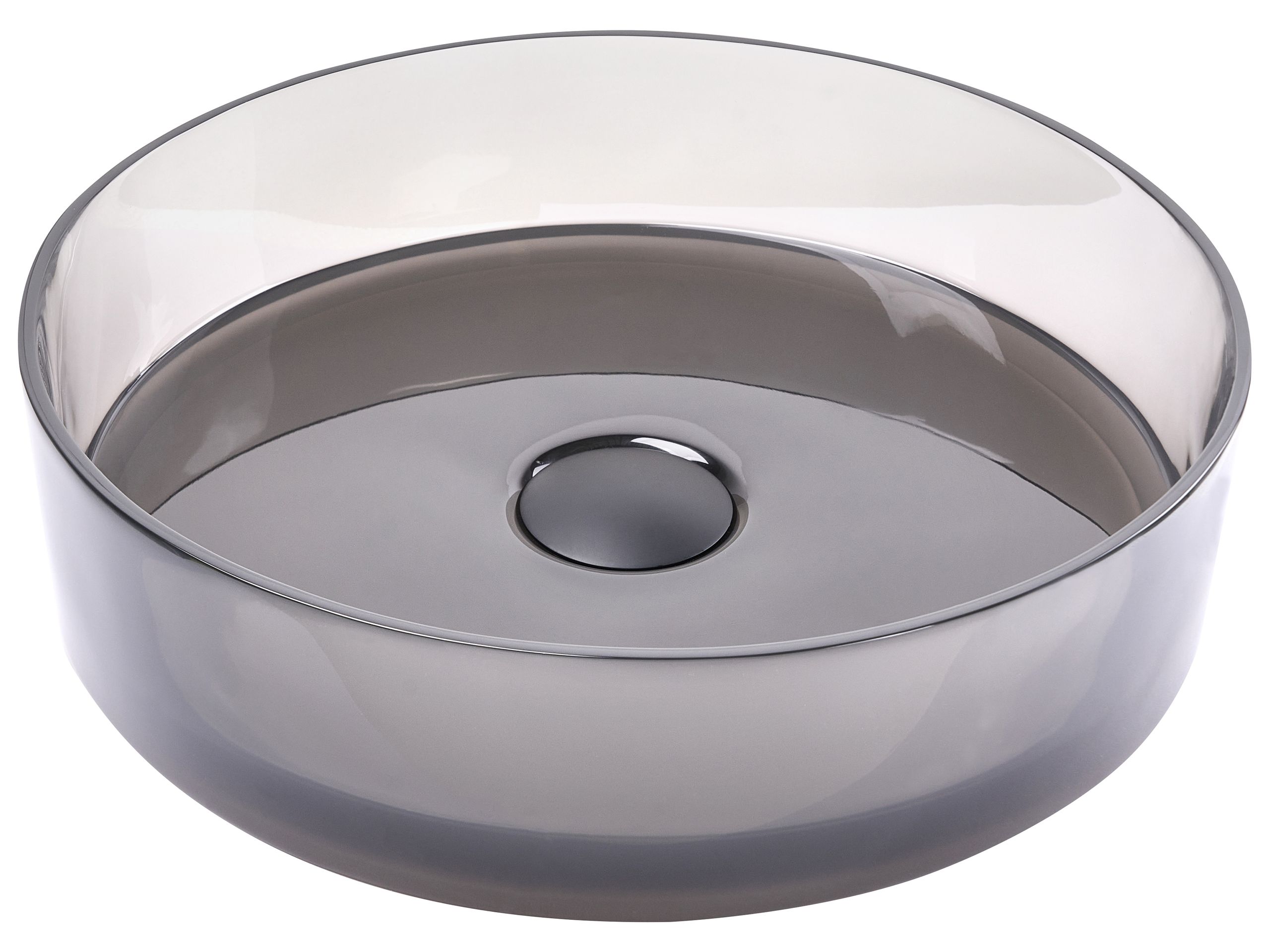 Lavabo sobre encimera tolosa ⌀ 36 cm solid surface negro