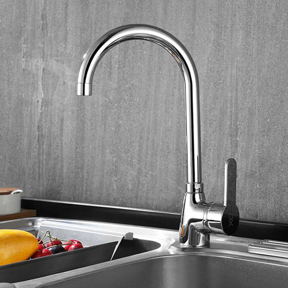Kibath grifo cocina monomando carea acabado cromo brillo fabricado en latón