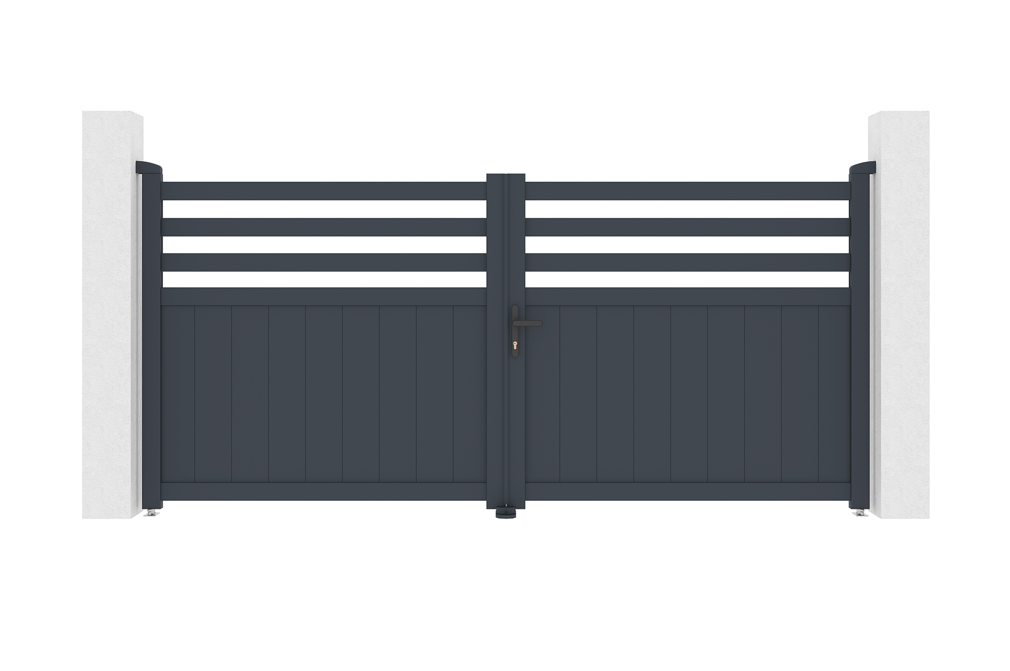Puerta batiente de aluminio 3m nevis a.140cm