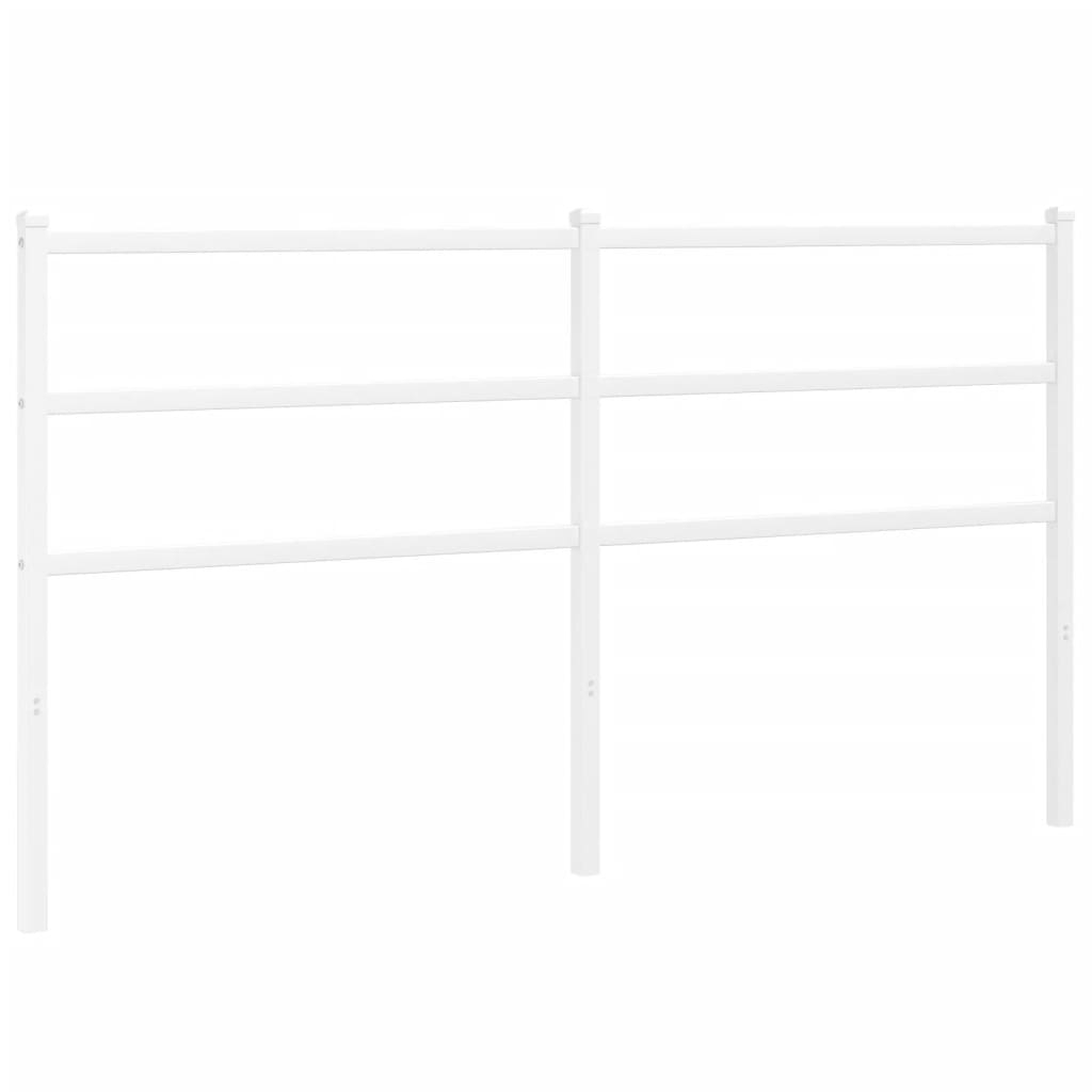 vidaXL cabecero de metal blanco 150 cm