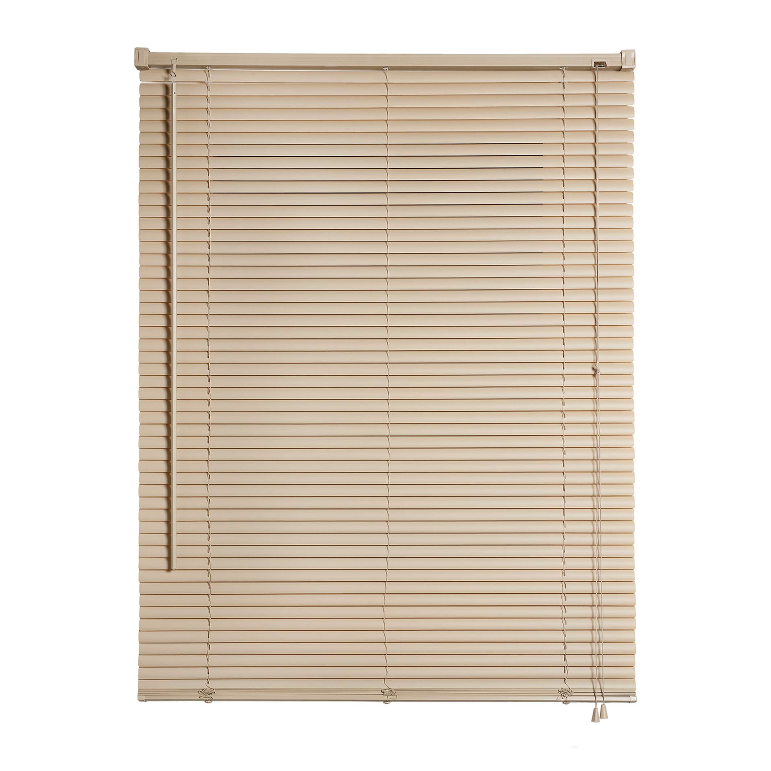 Storesdeco|persianas venecianas de vinilo con cordón topo 105x160