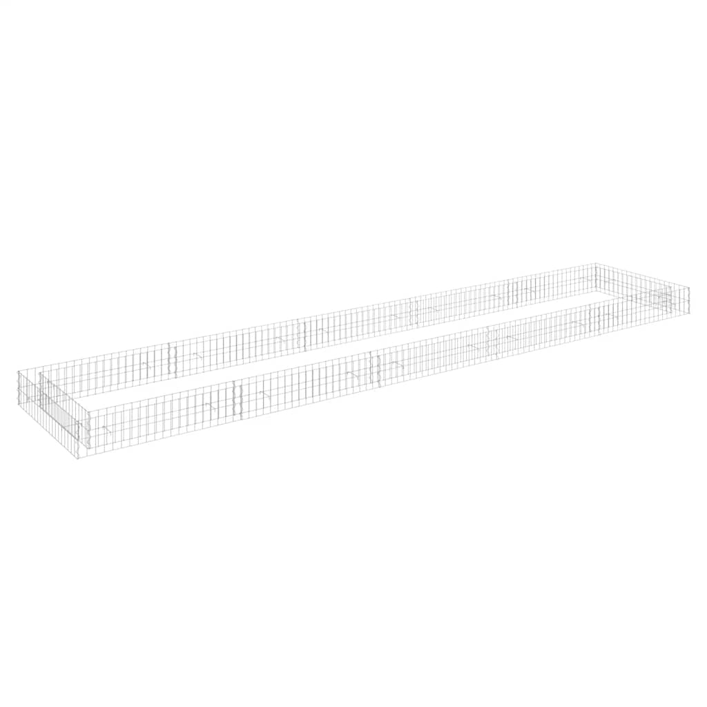 vidaXL arriate de gaviones de acero 500x100x20 cm
