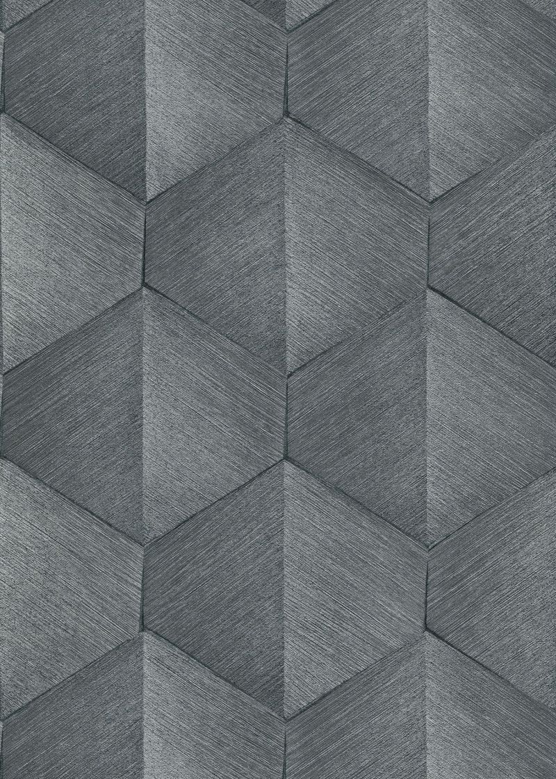 Erismann papel pintado 3d gráfico gris - 53 cm x 10.05 m - 661560