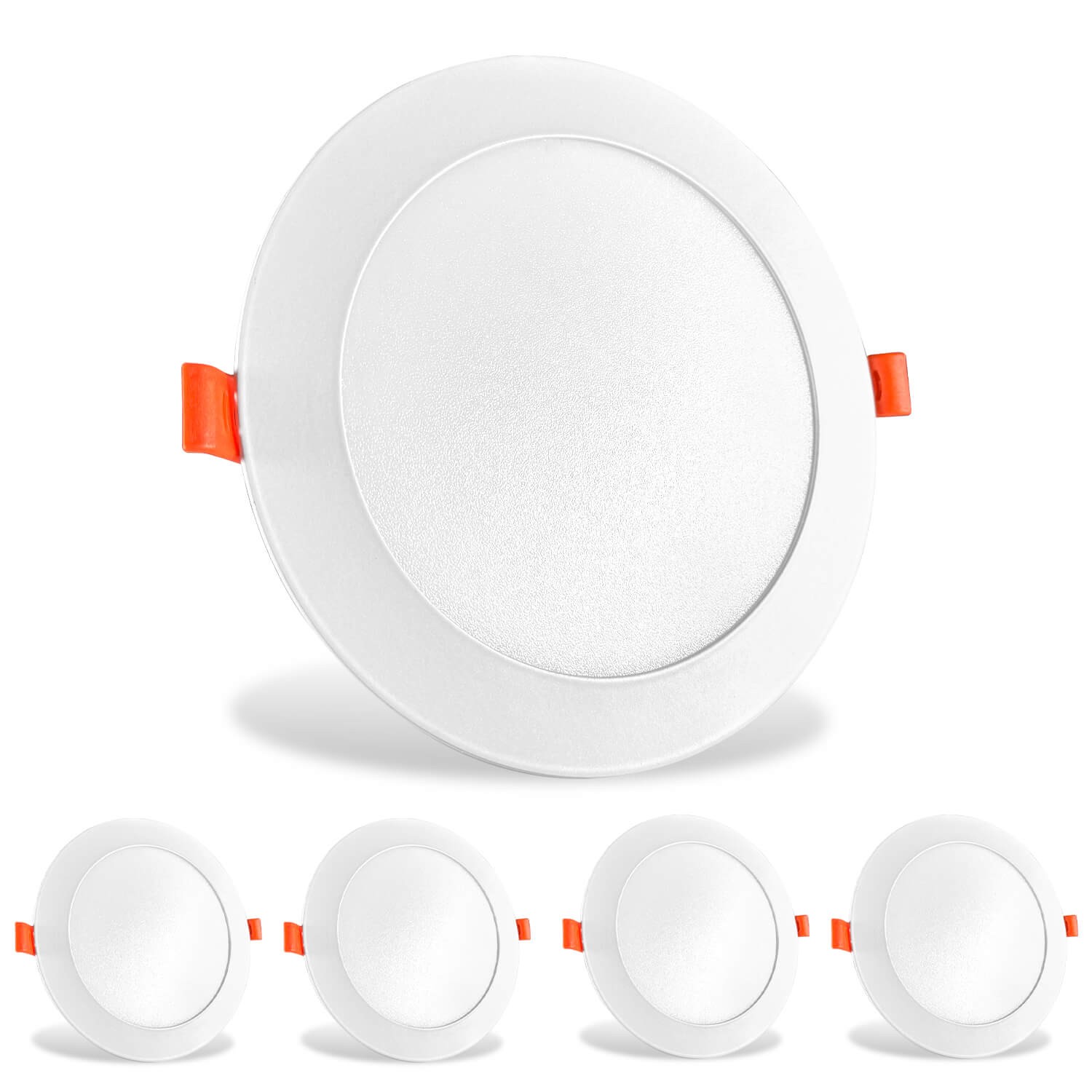 5 focos LED extraplanos empotrables 15w - 4000k