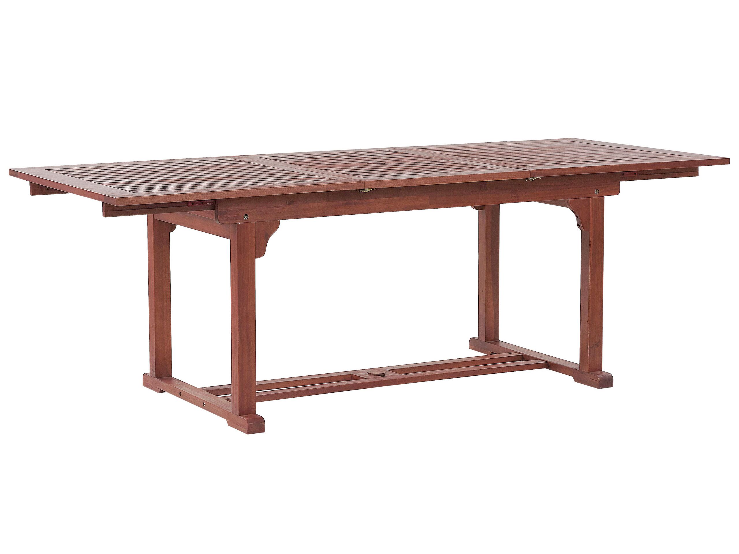 Mesa de comedor rojo oscuro toscana