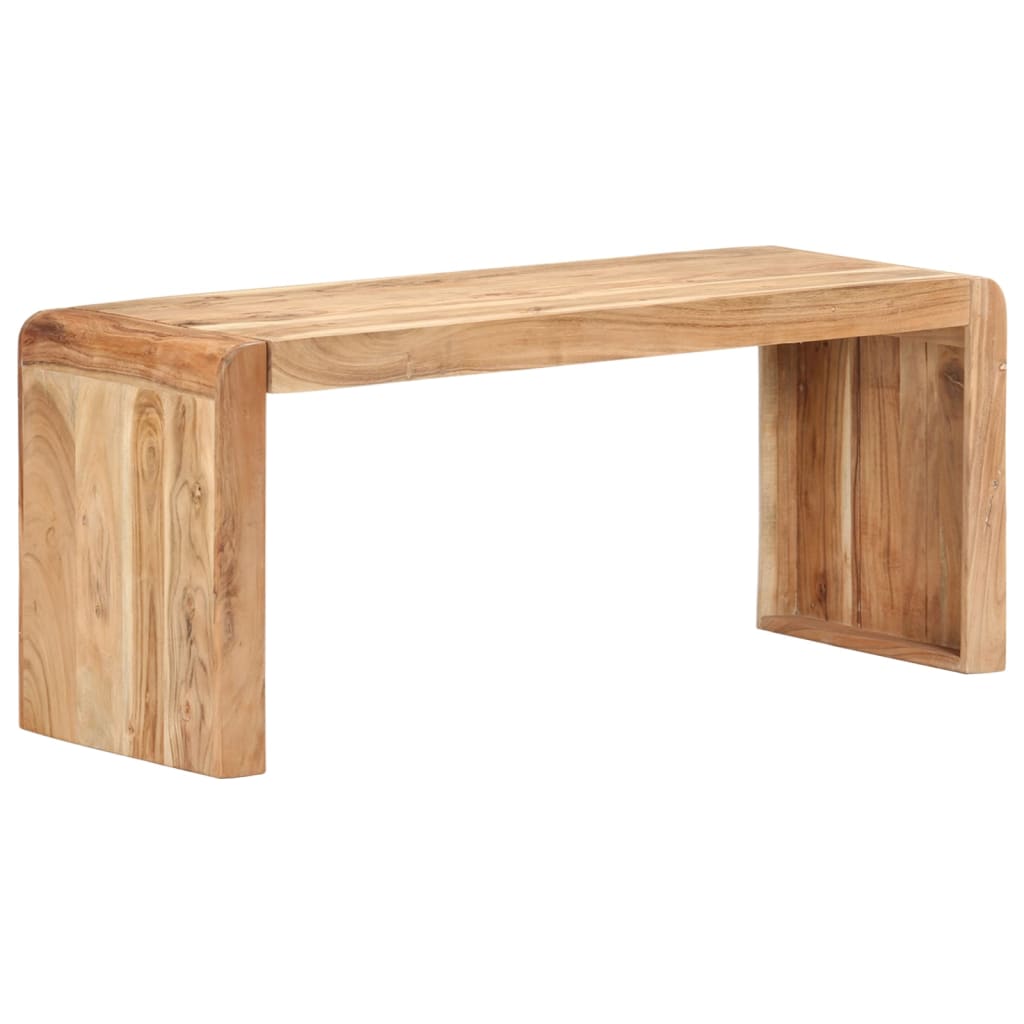 Banco de madera de acacia maciza 110x38x46 cm oif196386