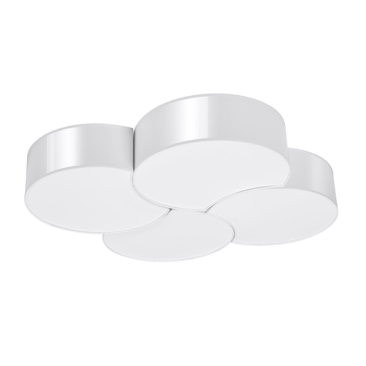 Lámpara de techo circle 8 blanco cloruro de polivinilo 78x11.5x71.5cm