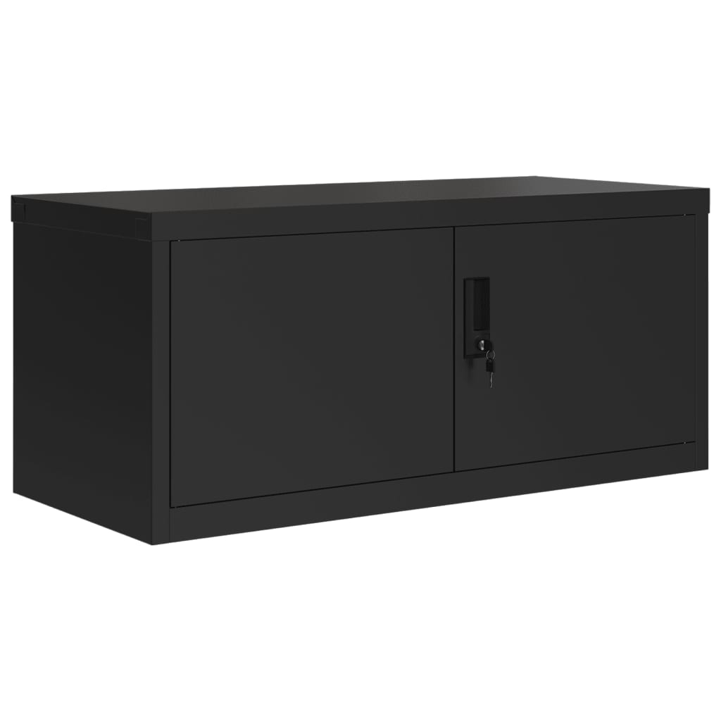vidaXL armario archivador de acero negro 90x40x40 cm