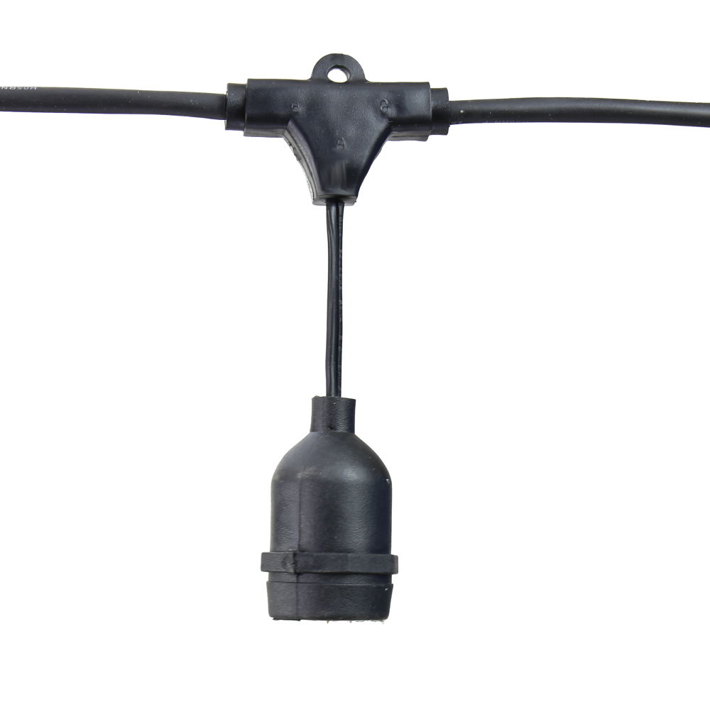 Guirnalda exterior decorativa, de 10 bombillas E27 suspendida, 5m
