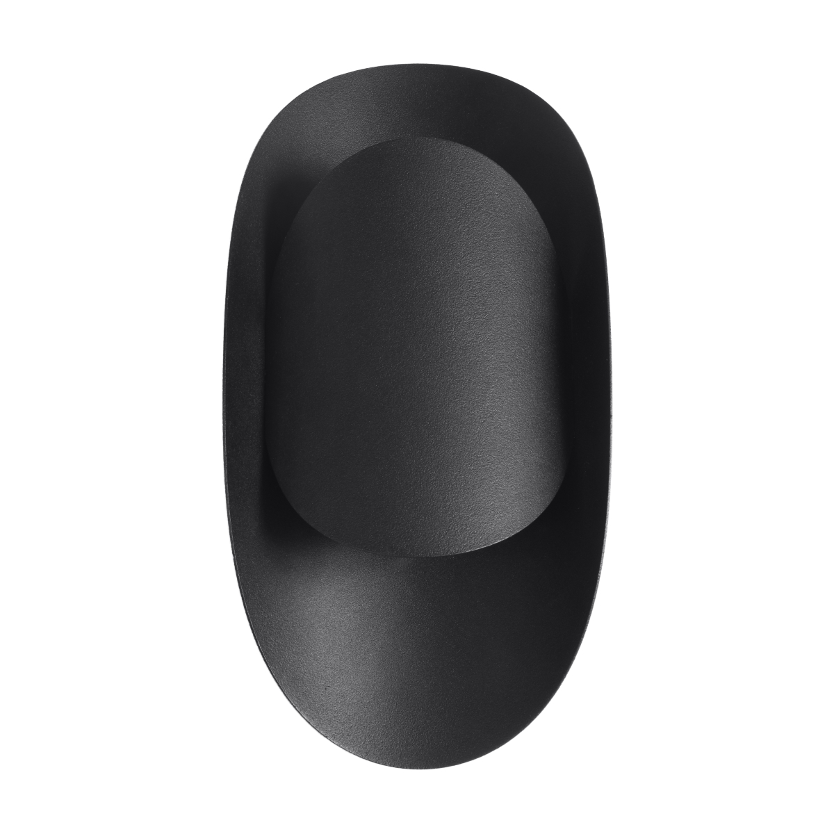 Lámpara de pared tear 1 negro acero 13x30x10cm