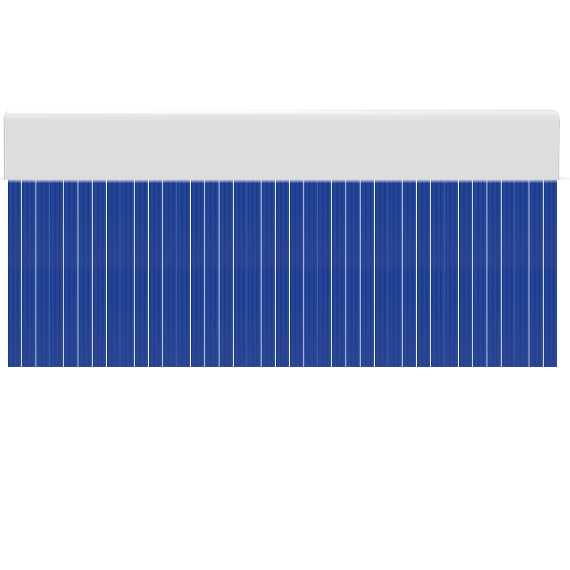 Cortina para puertas de PVC wave azul opaco / 90 x 210