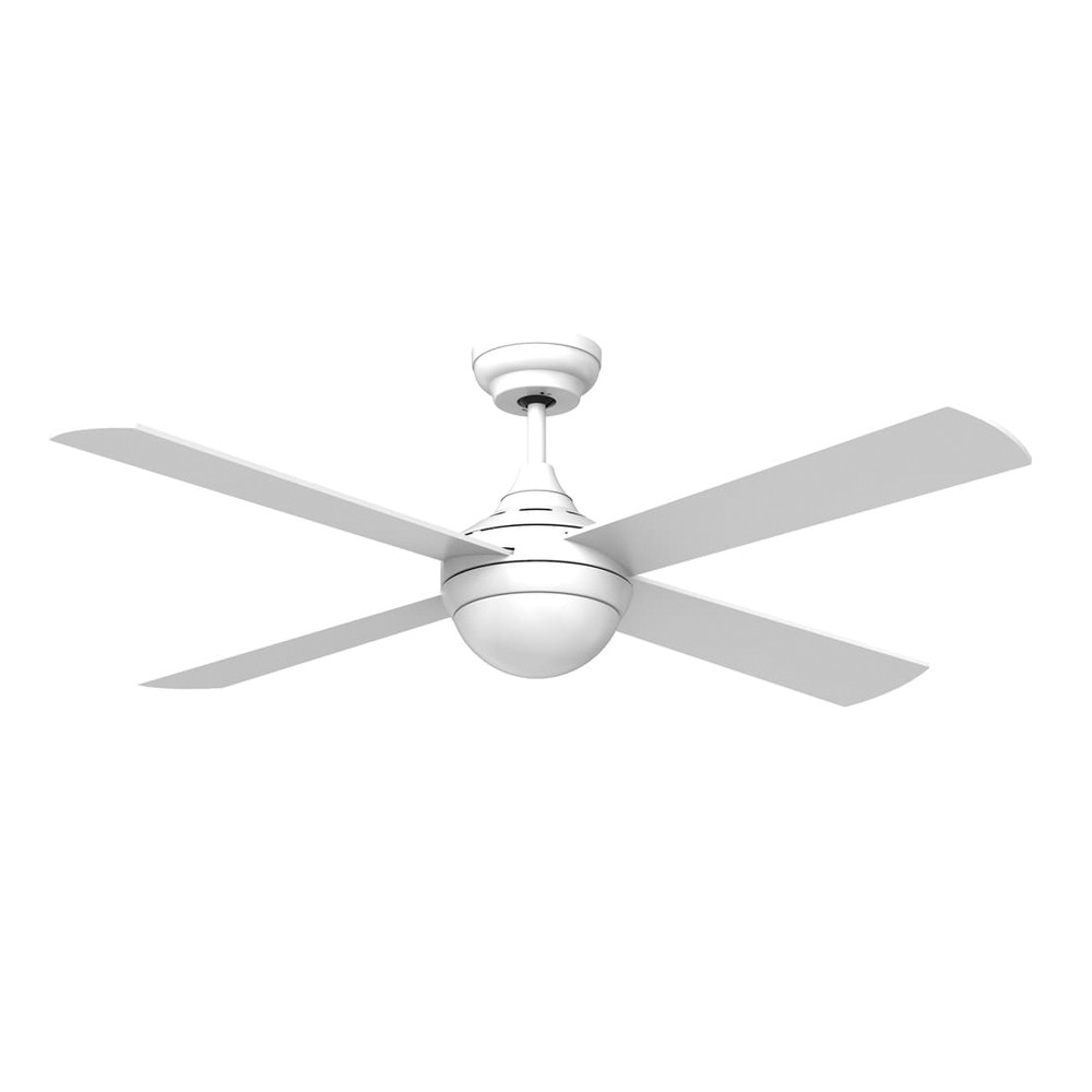 Ventilador de techo con luz LED silencioso classic ii blanco con mando ø132