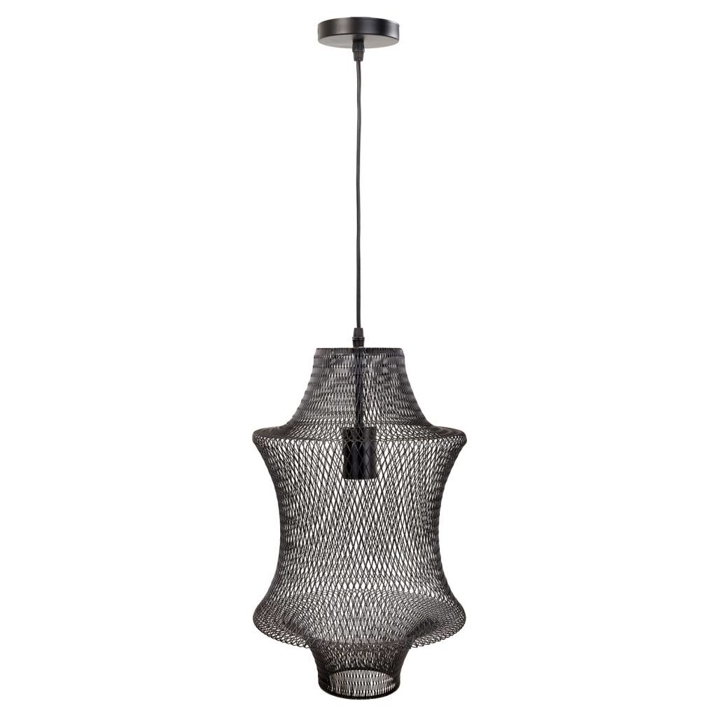 Lámpara de techo de metal negra 29x29x40/120