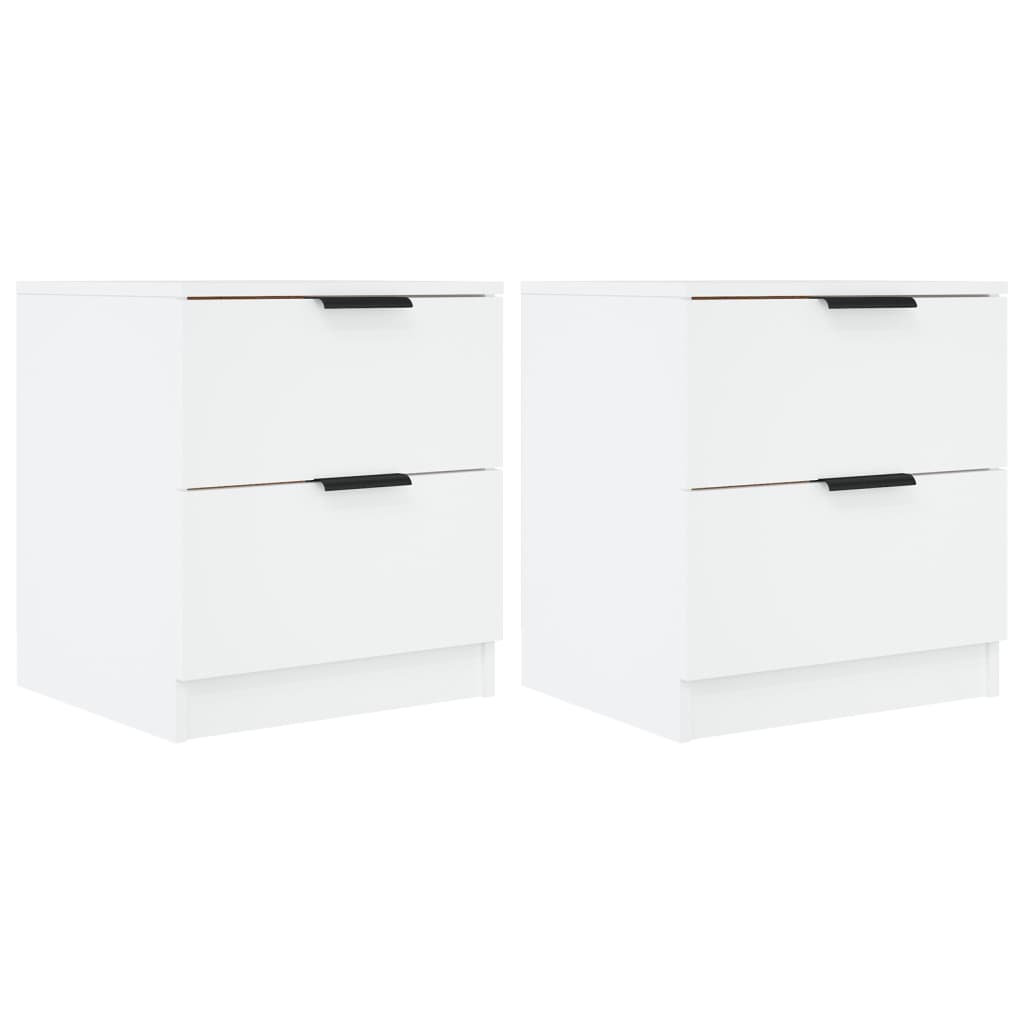 Casa lúmina - set de 2 mesita de noche blanco madeira 45 x 39 x 50 cm