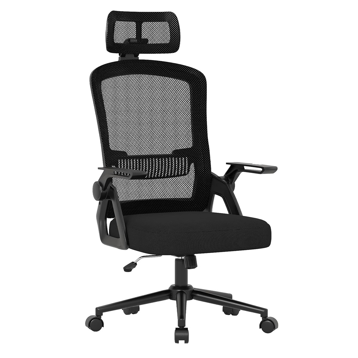 Rattantree silla de oficina ergonómica, escritorio de malla,negro