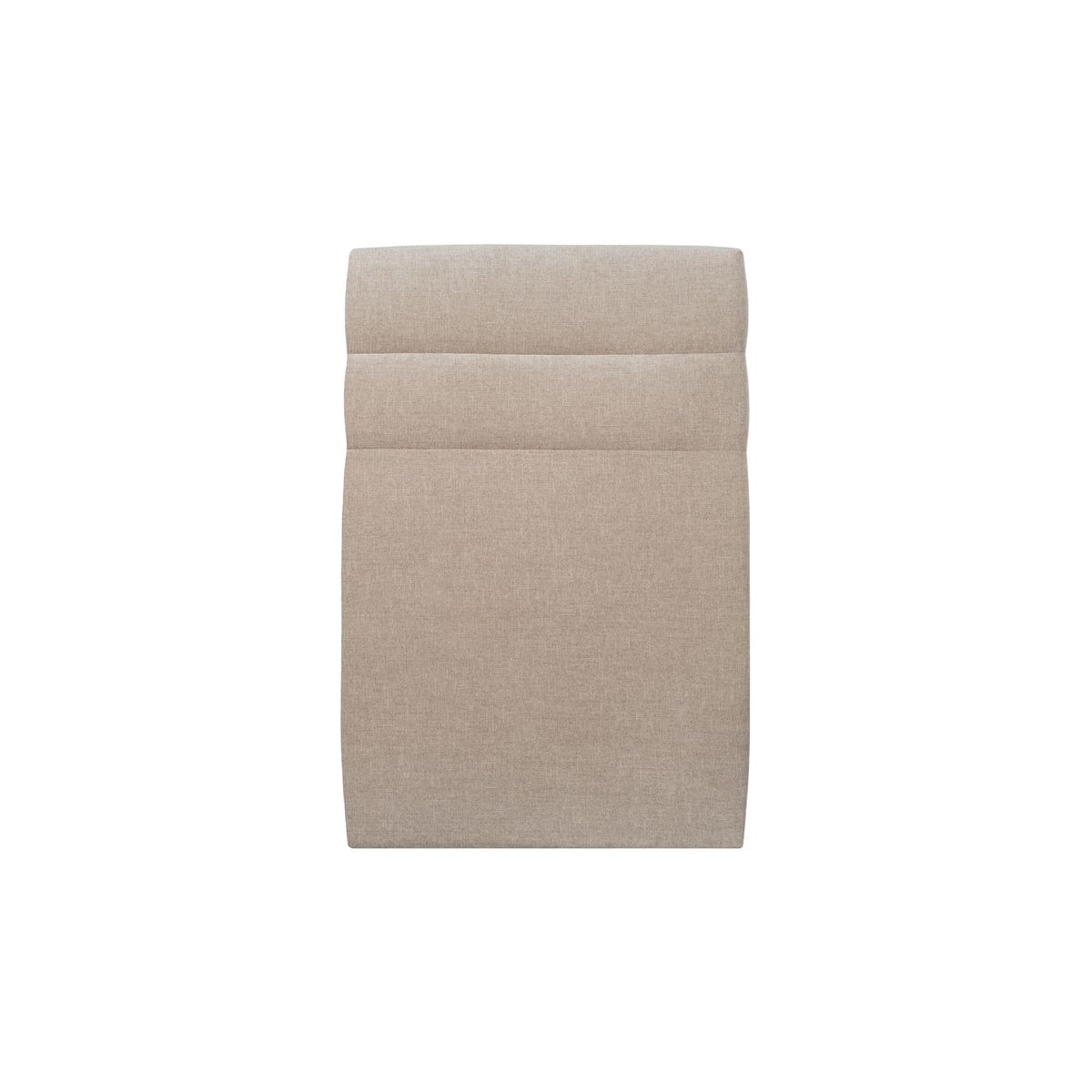 Cabecero 90 cm lines - tela natté marrón beige - beige marrón