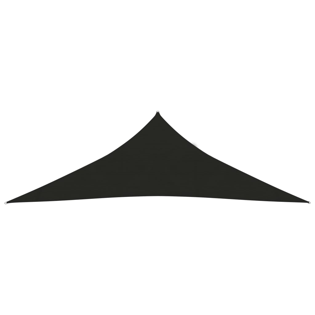 Vela de sombra 160 g/m² negra 2,5 x 2,5