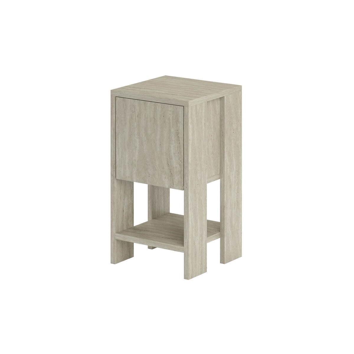 Mesita de noche 1 puerta abatible h55 cm - ema