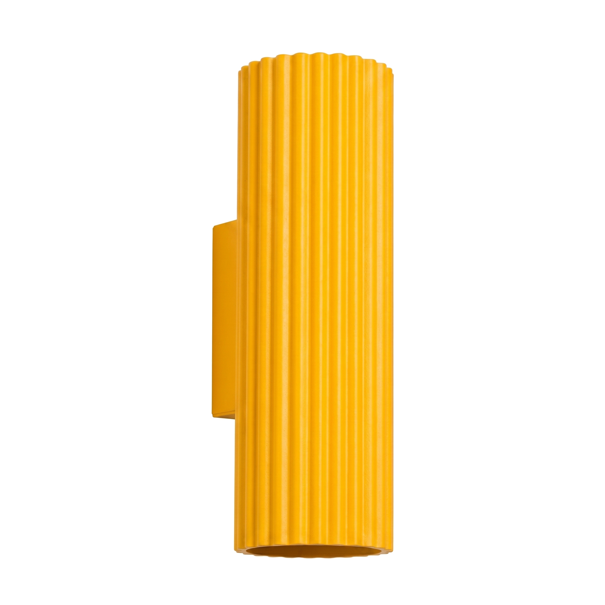 Apliques karbon 2 amarillo aluminio 6.5x20x8.5cm
