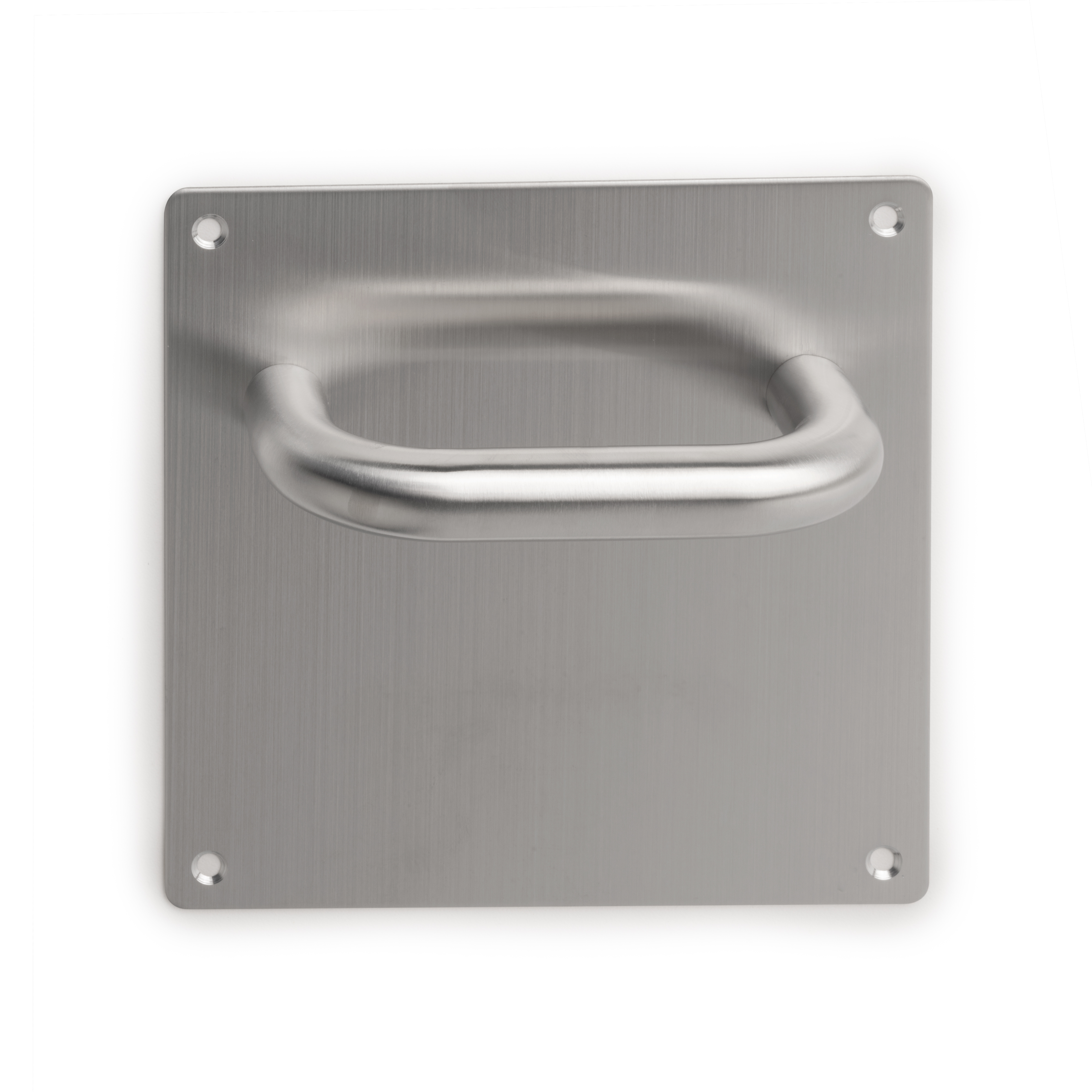 Juego de manillas con placa de 17x17 cm para puertas de