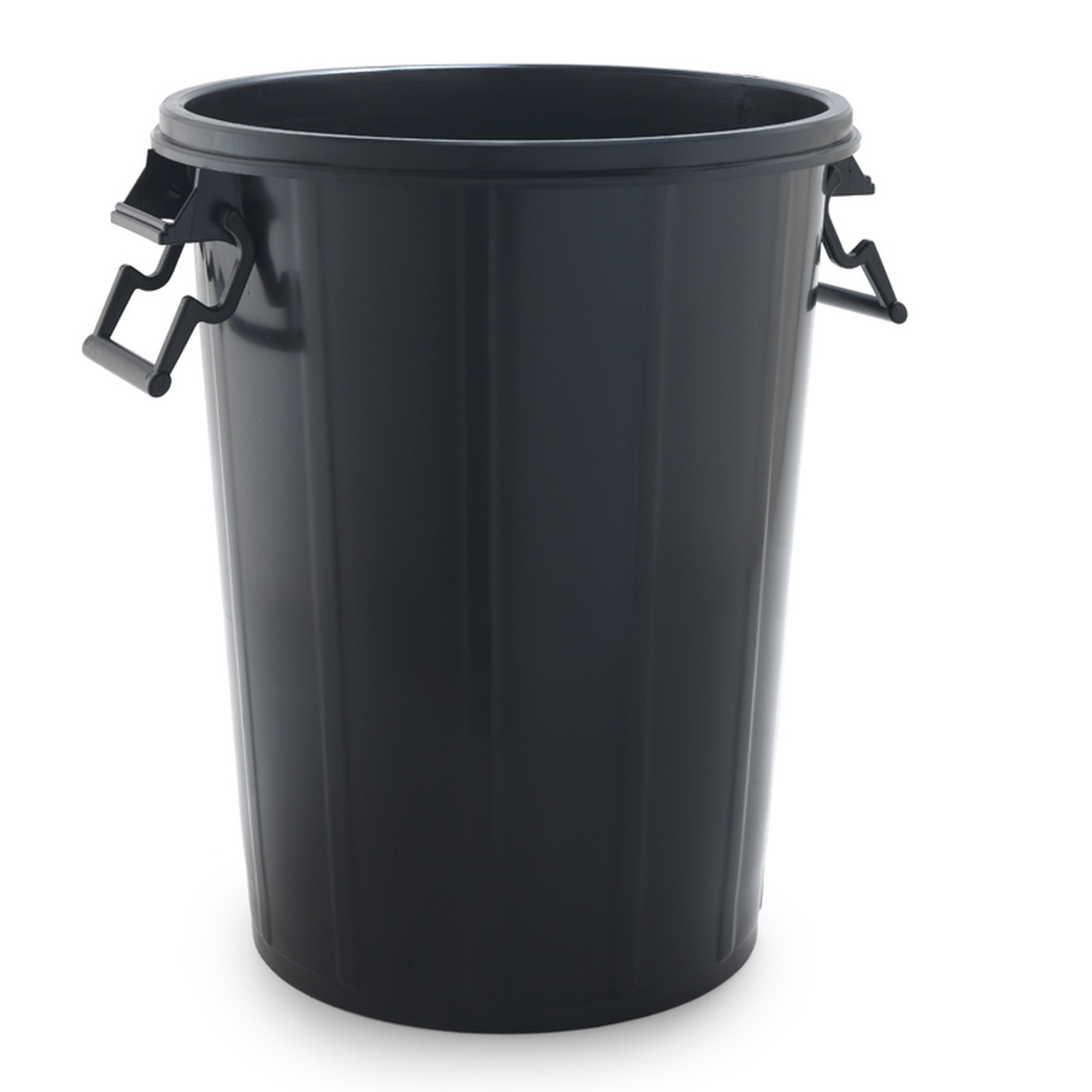 Cubo de basura 100 litros color negro sin tapa sp
