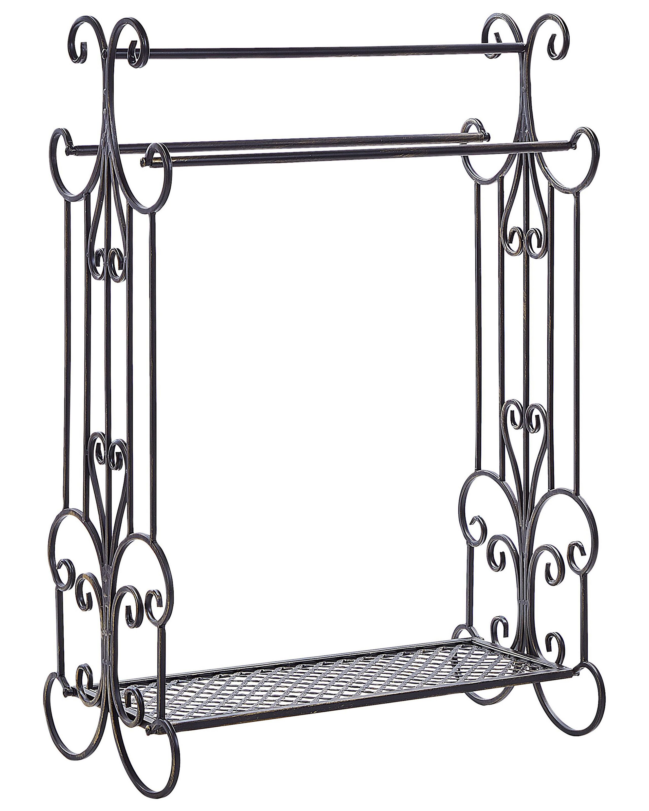 Toallero gladis metal negro