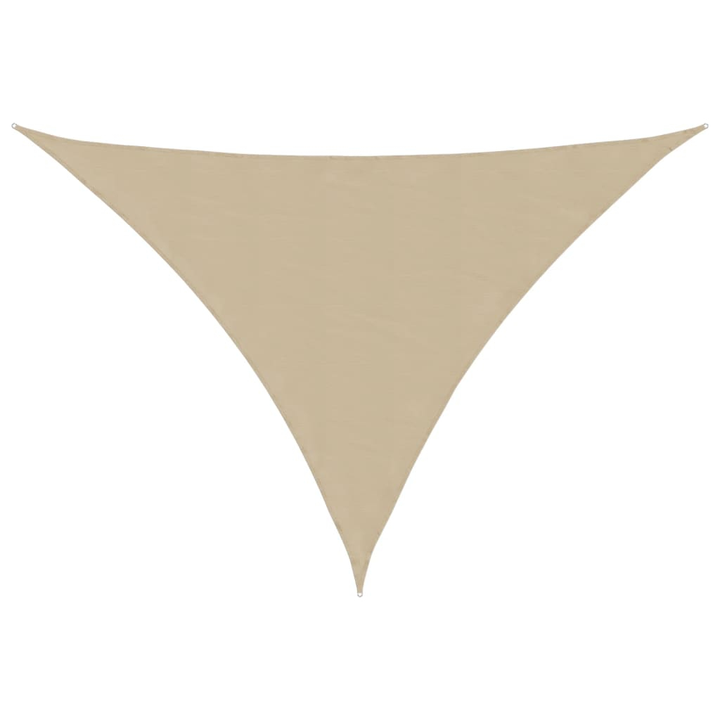 vidaXL toldo de vela triangular tela oxford beige 4x5x5 m