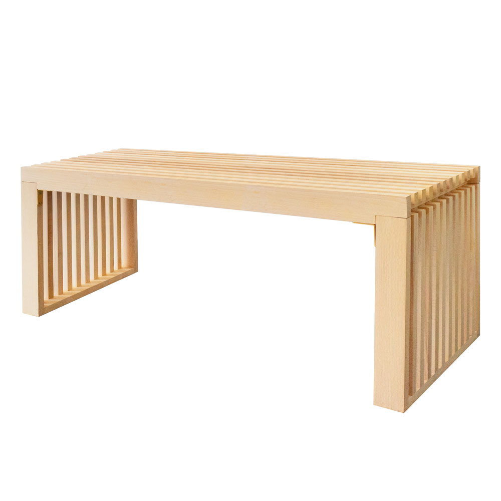 Banco de madera lora natural - 110 cm