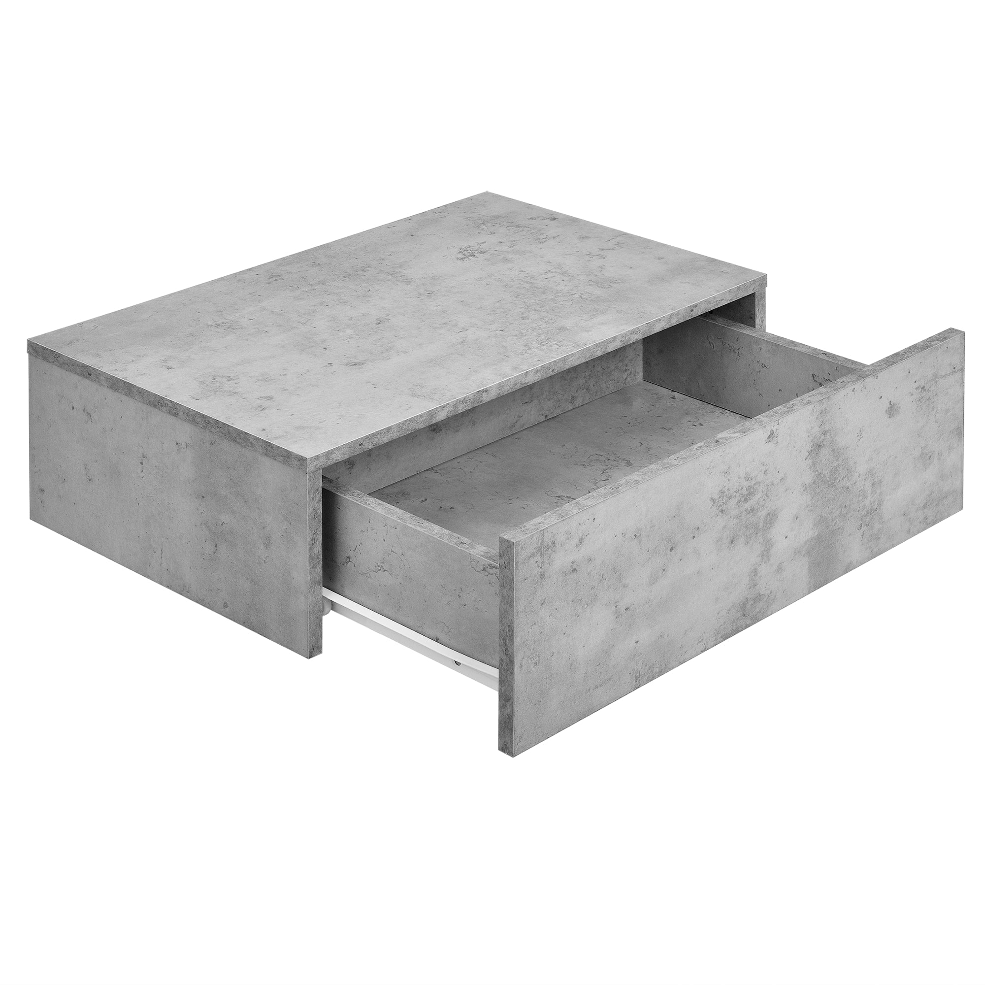 Estantería de pared para dormitorio con 1 cajón color