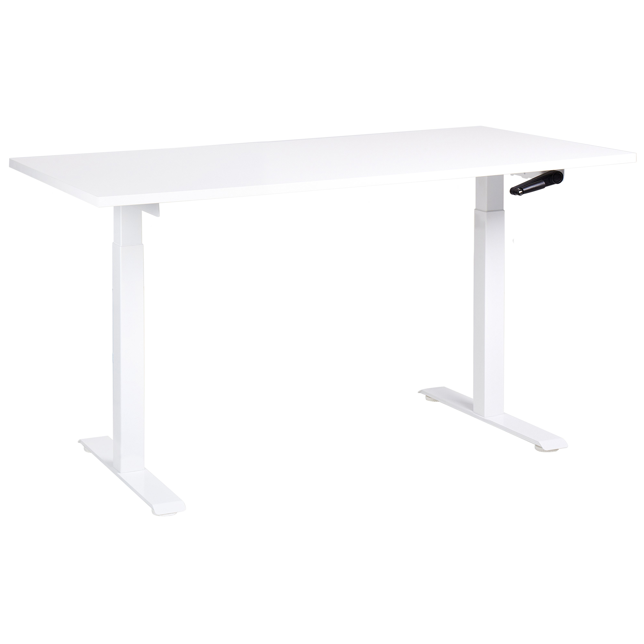 Escritorio de altura regulable manual destines 160 cm 72 cm blanco