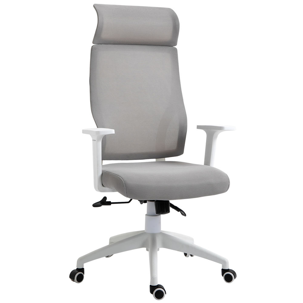 Silla de oficina 64x61x128.9 cm malla color gris vinsetto