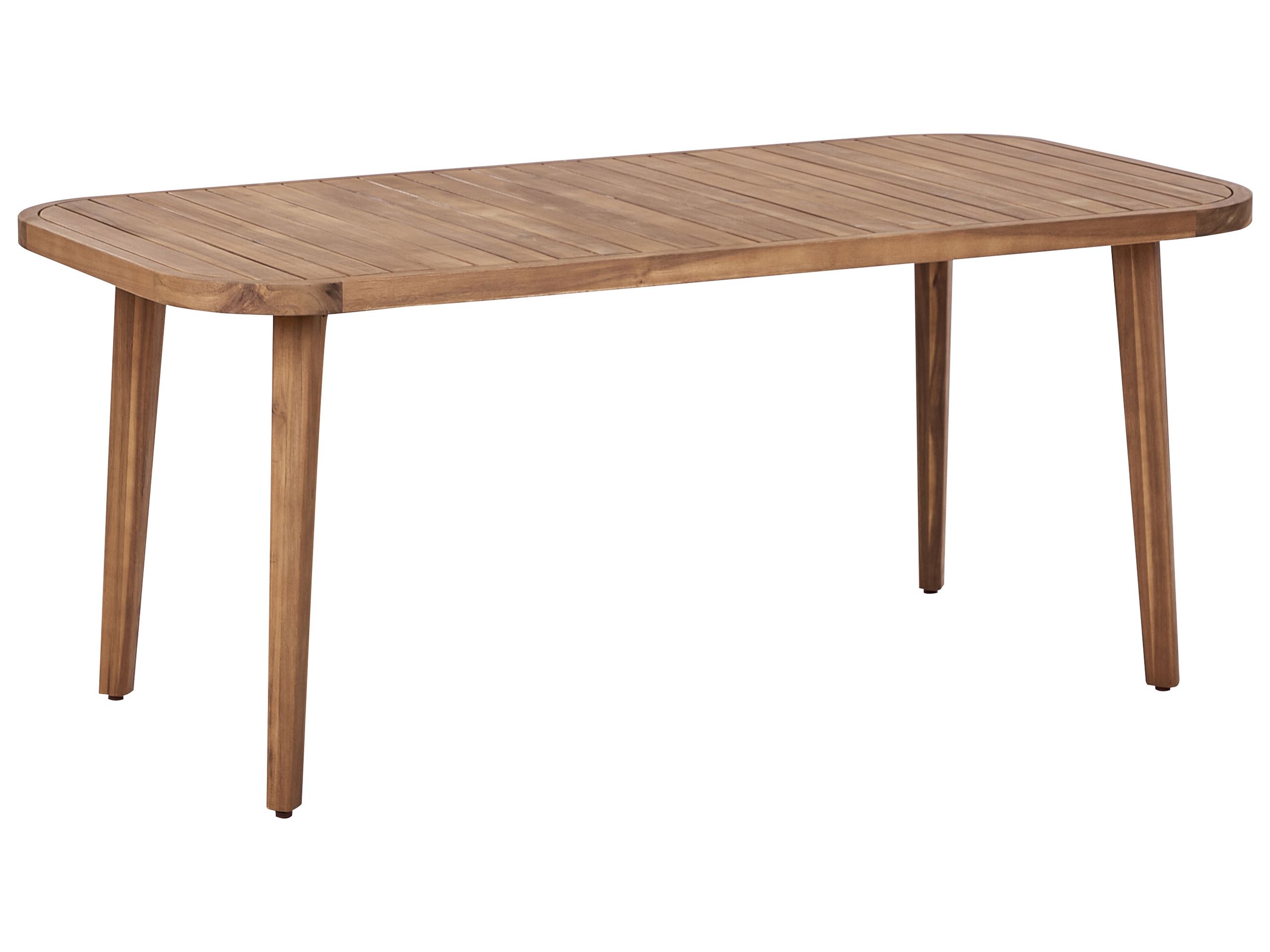 Mesa de jardín paraggi 180 cm 90 cm madera de acacia certificada marrón