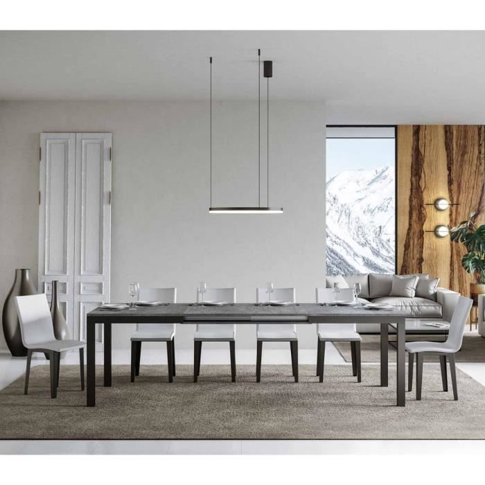 Mesa extensible rectangular - 180/440 cm - 5 extensiones