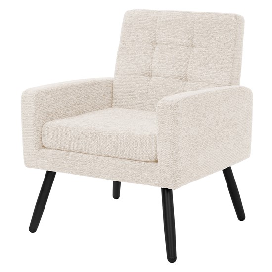 Sillón relax para salón de lectura, acero y tejido trenzado beige