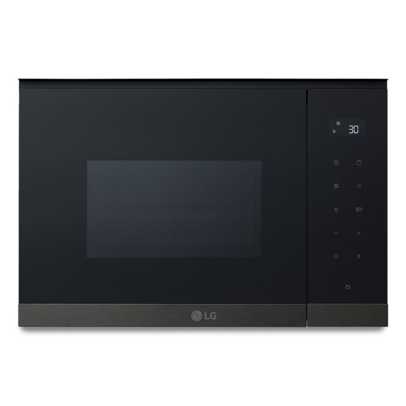 Microondas integrable lg mg7z2593b 25 l cristal negro/acero 900 w