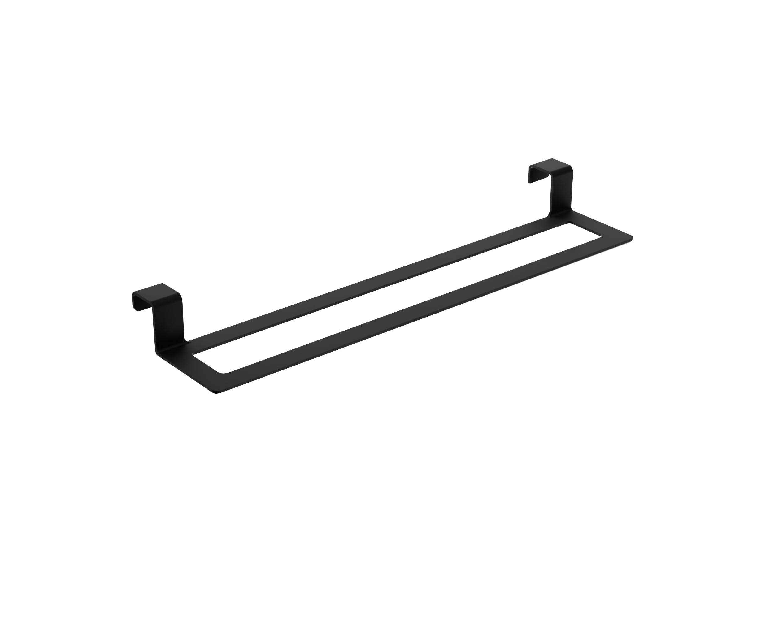 Imex - toallero para baño sin taladro negro serie form