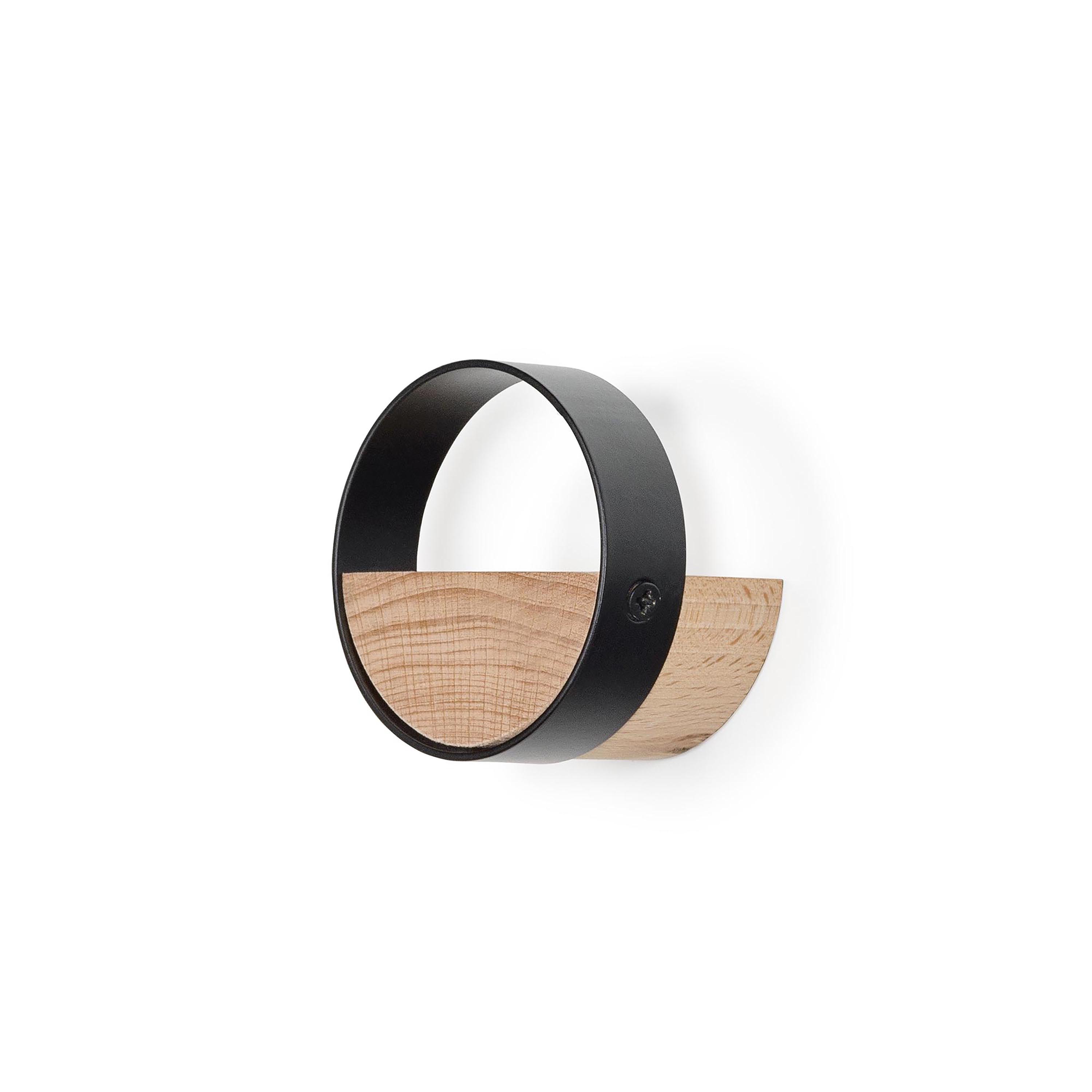 Colgador de pared rei c8704 | 50x50x40 mm | crudo-negro mate