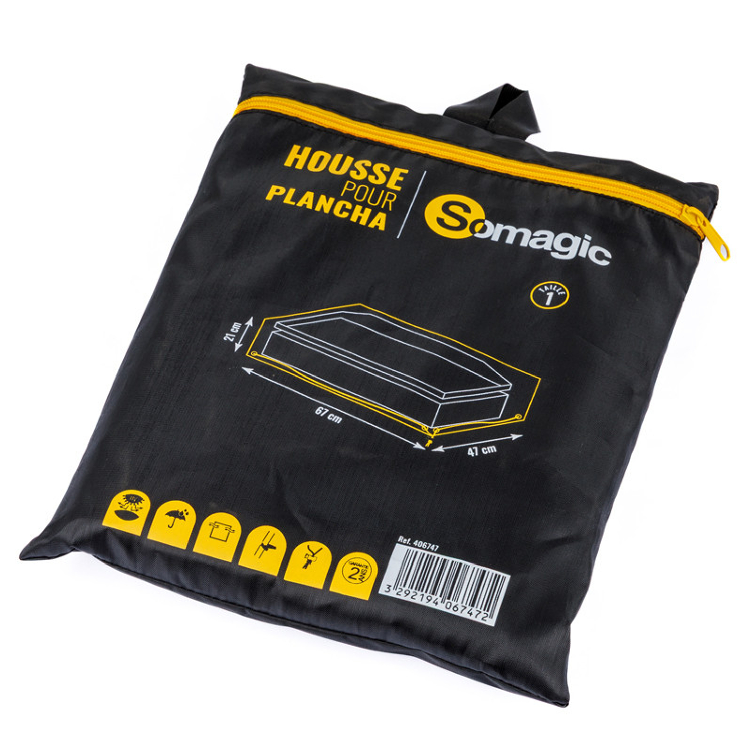 Funda l 67 w 47 x h 21 cm para plancha de asar