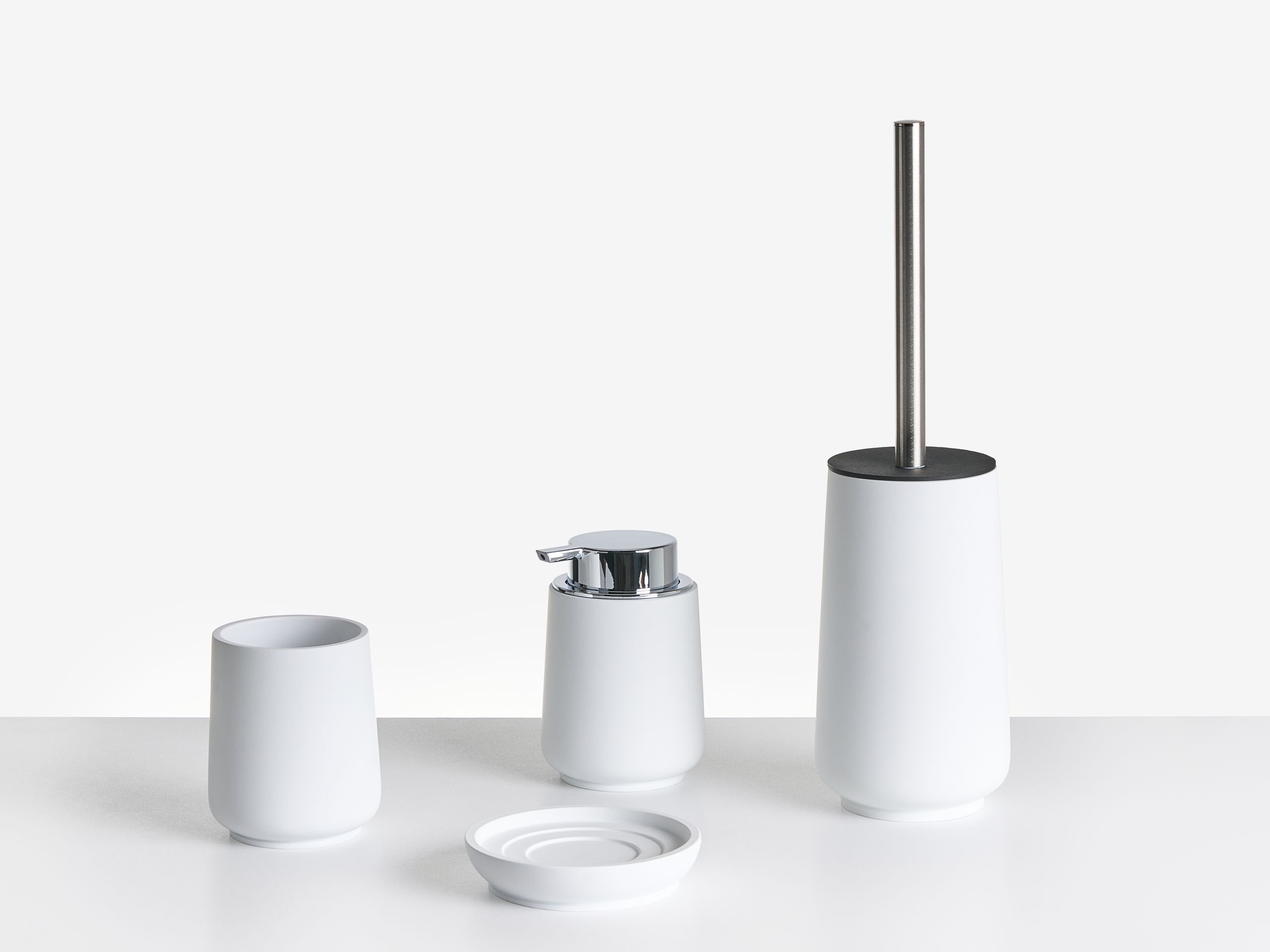 Conjunto de 4 accesorios de baño suches blanco