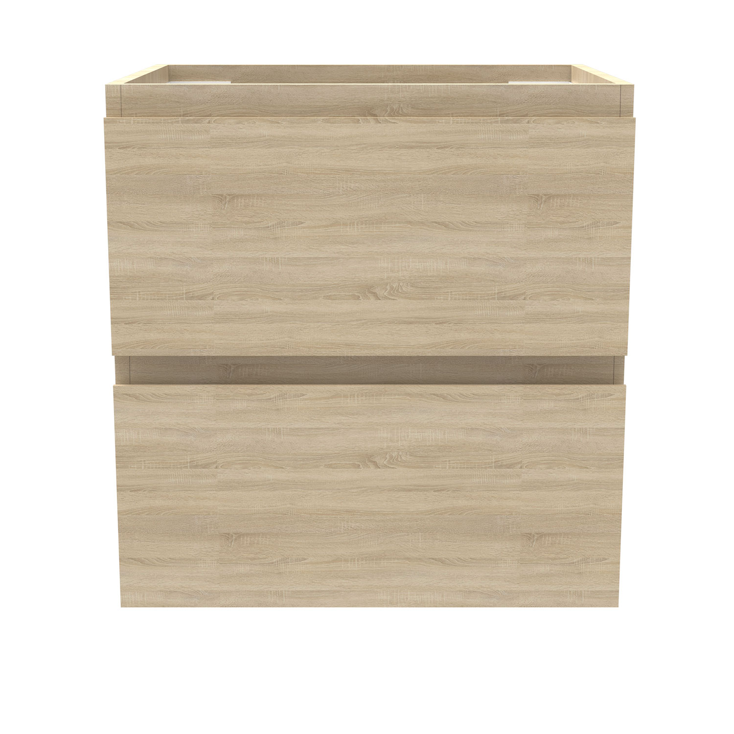 Mueble de baño aica 50 x 38,5 x 52cm, roble, dos cajones