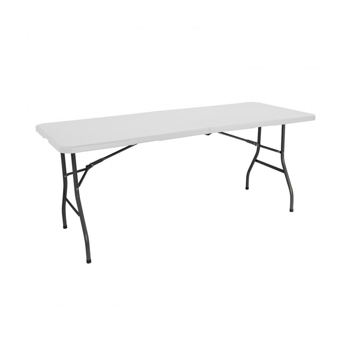 Mesa plegable rectangular de resina 150x70x74cm multiusos,exterior,interior