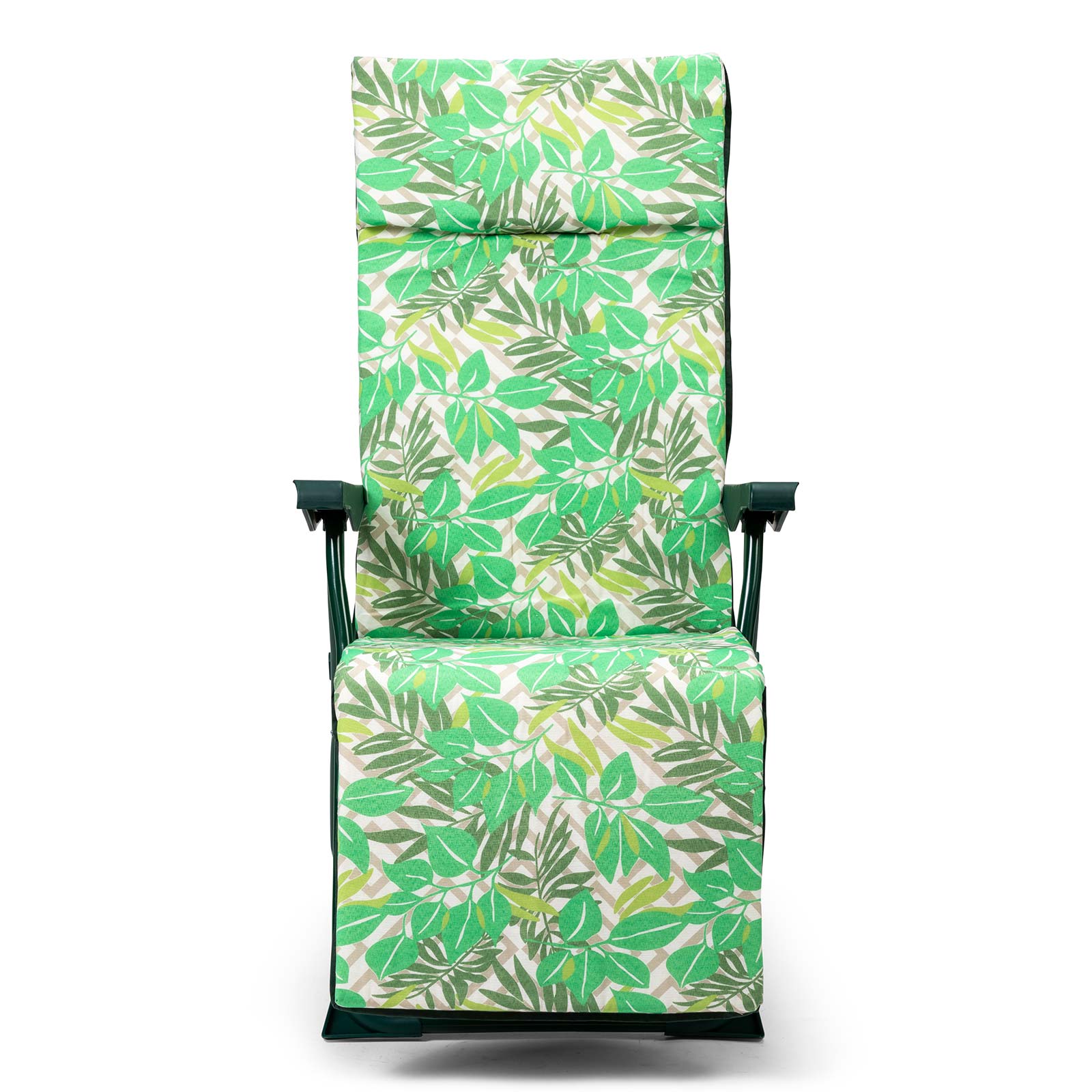 Tumbona plegable de jardín solenny regulable acolchada 76x60x108 cm 5 posic