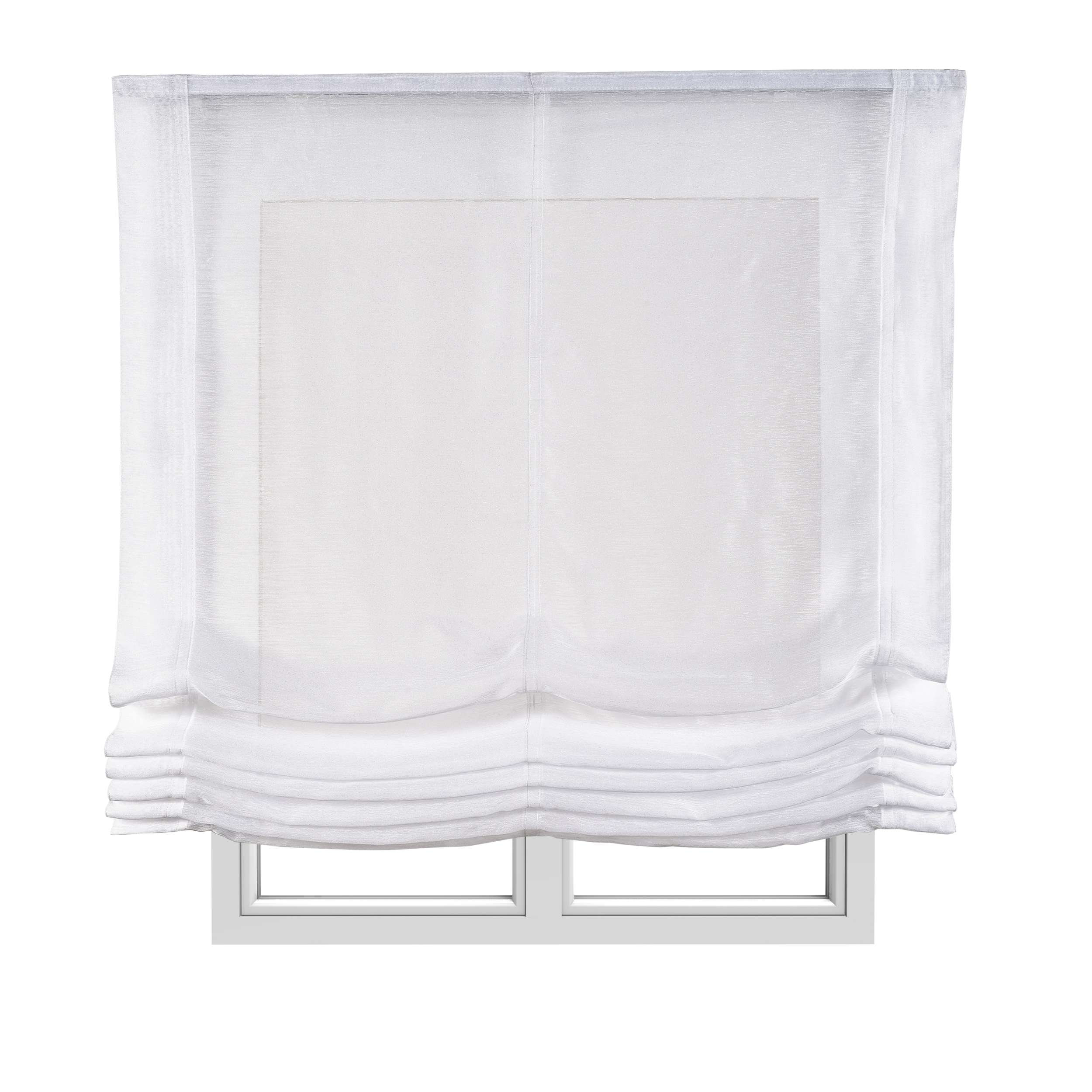 Estores plegables estor paqueto liso sin varillas blanco 150x175 cm